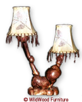 Burl Wood Lamp by Ron Shanor